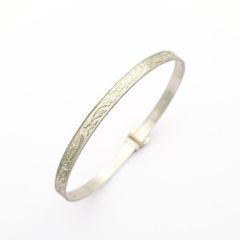 Thin Sterling Silver Bangle, 1991