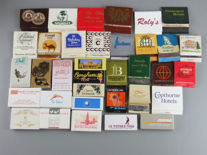 146 Collectable Souvenir Matches, Matchbooks, Match Boxes