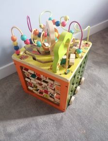Zany Zoo Wooden Activity Cube