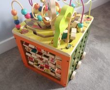 Zany Zoo Wooden Activity Cube