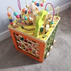 Zany Zoo Wooden Activity Cube