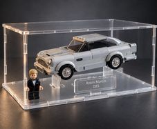 Stackable Acrylic Display Case for LEGO Speed Champions Cars | Flat-Pack Dust Cover with Display Stand