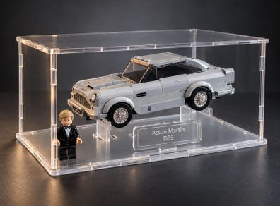 Stackable Acrylic Display Case for LEGO Speed Champions Cars | Flat-Pack Dust Cover with Display Stand