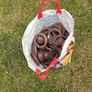 Walnut coloured curtain poles Image 5