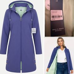 Kelly & Grace weekend parka rain proof waterproof coat Donn Carraig chic new with tags