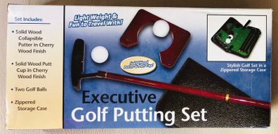 Executive golf putting set