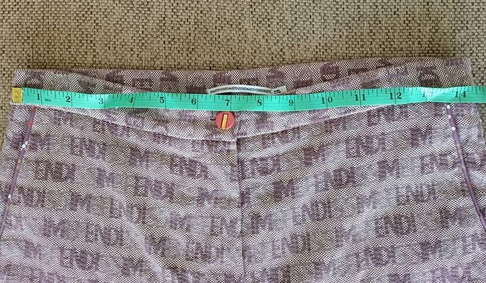 Fendissime designer vintage cotton ladies trousers made in Italy in very good condition with no issues RRP 300 euro UK size 10 or 12 with 28 inch waist and 28 inch leg see last three photos for exact measurements FREE STANDARD POSTAGE INCLUDED