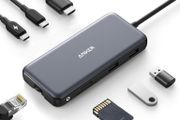 Anker 555 USB C Hub with Ethernet, 8-in-1 Multiport Ethernet Adapter with 4K 60Hz HDMI Port, 85W Power Delivery, 10Gbps USB C and 2 A Data Ports, microSD SD Card Reader