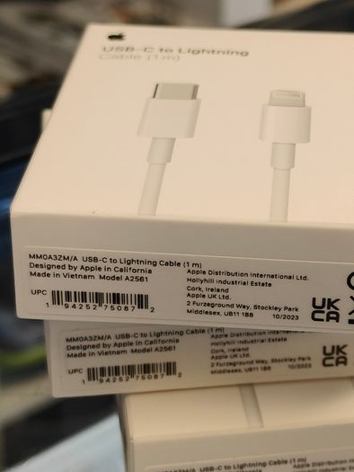 Original Apple MM0A3ZM/A USB-C to Lightning Cable (1m) New
