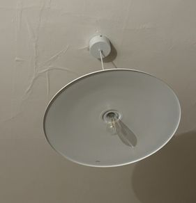 White light pendant in perfect condition