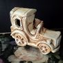 Vintage Italian Capodimonte Car Figurine Ornament Image 5