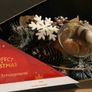 christmas candle holder centre piece natural decor brand new Image 4