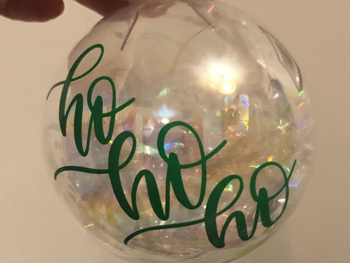 Personalised Glass Christmas baubles