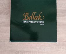 Authentic Belleek Fine Parian China 150th Anniversary Miniature Vase Set