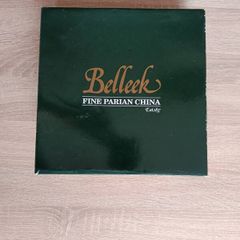 Authentic Belleek Fine Parian China 150th Anniversary Miniature Vase Set