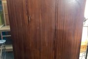 vintage wardrobe with mirror