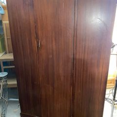 vintage wardrobe with mirror