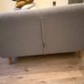 Grey Sofa with multicoloured buttons Image 2