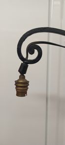 French Iron Brutalist lamp free standing working perfectly just need a shade of your choice