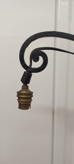 Freestanding wrought iron 60s working floor lamp - beautiful
