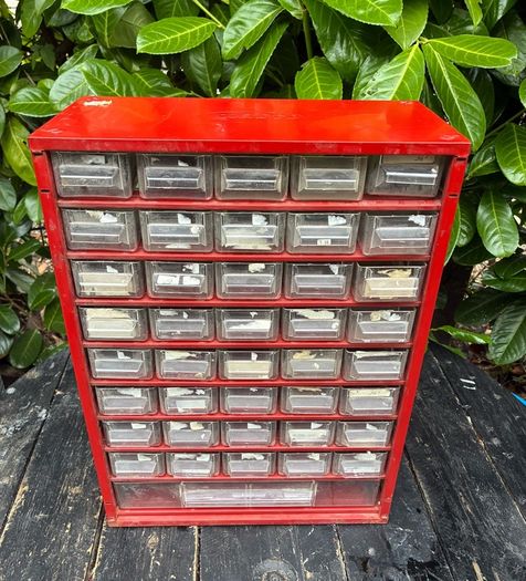 Vintage Plasco Metal Framed Storage Cabinet