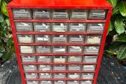 Vintage Plasco Metal Framed Storage Cabinet