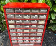 Vintage Plasco Metal Framed Storage Cabinet