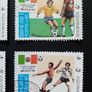 World Cup Mexico Stamps Set Vintage from Laos 1986 Image 4