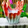 Handmade Flower Pots - Abstract Gold, Copper, Silver Flower Pot - Unique Drape Vase Image 10