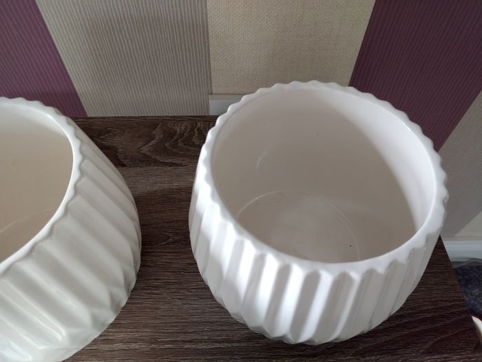 Set of x3 Ceramic Indoor Plant Pots