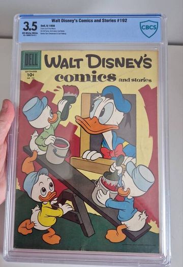 Walt Disney Comics and Stories 192 | Graded Golden Age Book! | CBCS 3.5 | Carl Barks Story and Art!