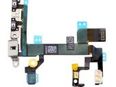 Power Flex Cable - Mute - Volume Buttons With Brackets For iPhone 5S - #145346