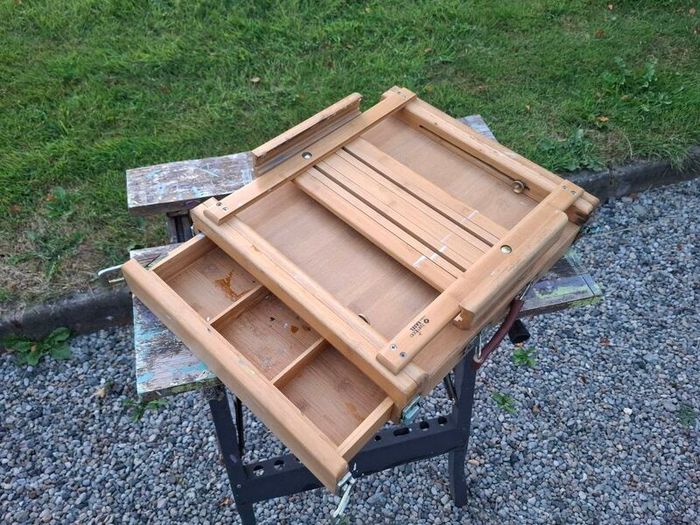 Set of 3 Quality Wooden Art Easels (Studio, Field & Tabletop)