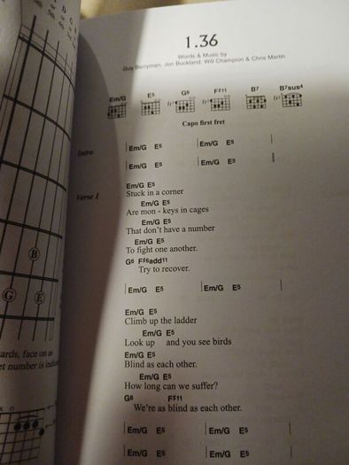 The Little Black Songbook/ COLDPLAY/Complete lyrics & chords for all 60 Songs