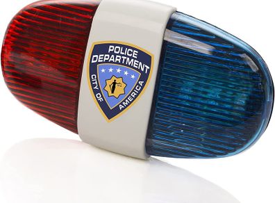 Kids Tech Bike LED light - Police Sound Light Electronic Horn - Bicycle Siren, 5 LED Light 4 Sounds Trumpet light, Multi Color, 5.11 x 2.9 x 1.4in. (13 x 7.5x 3.5cm)