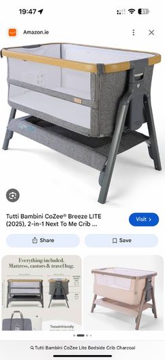 bedside crib