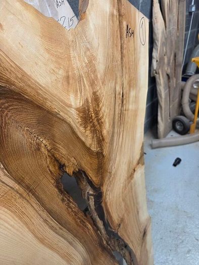 Live edge Ash Slab - Kiln Dried