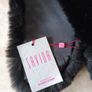 Savada Faux  Fur Black  Scarf/Long Collar.  S. One Size. B.N.W.T Image 3