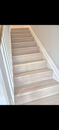 laminate stairs installed