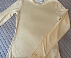 & Other Stories Pale Yellow Long Sleeve Top XS