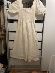 Mango pure cotton cream dress
