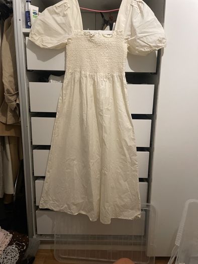 Mango pure cotton cream dress
