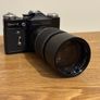 Film Camera Zenit-E with Hanimex 200mm Lens Image 4