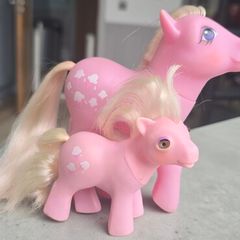 Lickety Split and Baby BBE Pair Set MLP G1 My Little Pony