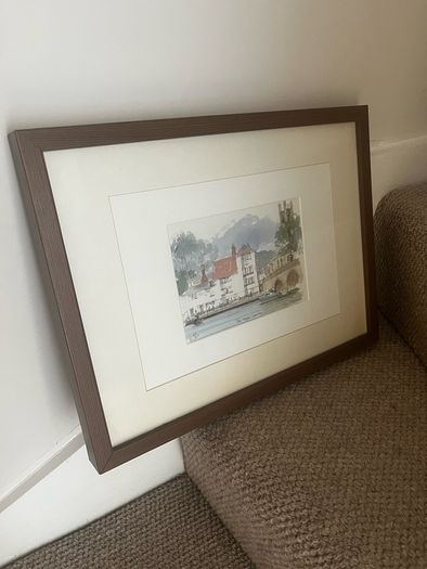 Terry McKivragan RI Limited Edition Framed Print 'The Angel, Henley' (88/850)