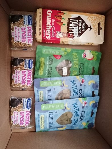 Small animal snacks x7 rabbits guinea pigs hamster mice birds etc