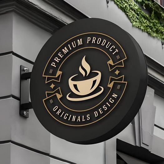 Round Illuminated LED Light Box Sign - Custom Logo Signage