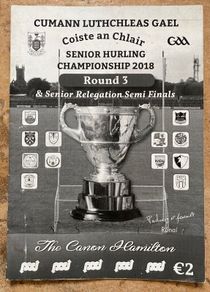 2018 Clare Hurling Championship - Senior Hurling Championship Round 3 Programme