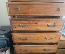 solid wood 5-drawer chest of drawers