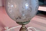 Beautiful marble lamp with glass shade